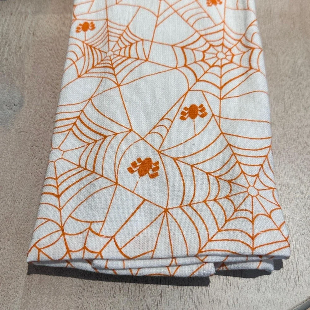 Marvel Spider-Man Halloween Kitchen Towels Set of 2 Thwip or Treat Black White